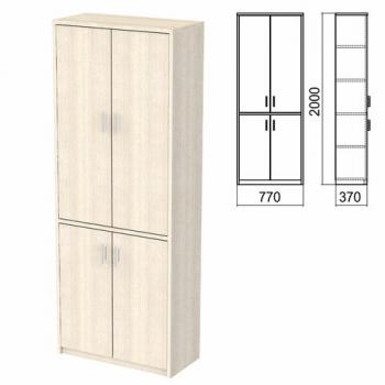 Шкаф закрытый "Арго", 770х370х2000 мм, ясень шимо (КОМПЛЕКТ) - Премиум Сервис