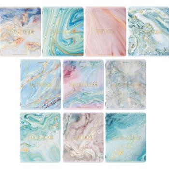 Тетради предметные со справочным материалом, КОМПЛЕКТ 10 ПРЕДМЕТОВ, "PASTEL", 48 л., SoftTouch, фольга, BRAUBERG, 404031 - Премиум Сервис