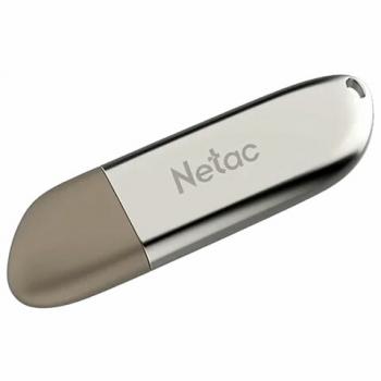 Флеш-диск 64GB NETAC U352, USB 2.0, металл. корпус, серебристый, NT03U352N-064G-20PN - Премиум Сервис