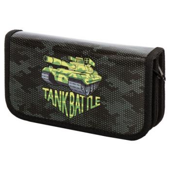 Пенал ПИФАГОР, 2 отделения, ламинированный картон, 19х11 см, "Tank", 270170 - Премиум Сервис