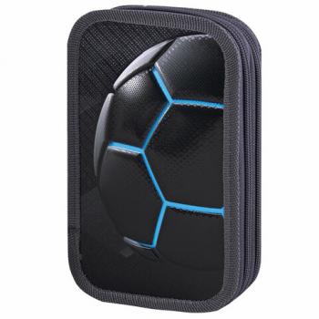 Пенал ЮНЛАНДИЯ, 2 отделения, ламинированный картон, конгрев, 19х11 см, "Soccer ball", 270888 - Премиум Сервис