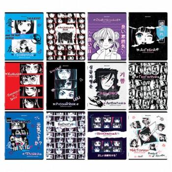 Тетради предметные, КОМПЛЕКТ 12 ПРЕДМЕТОВ, ANIME, 48л, глянцевый лак, BRAUBERG, 404608 - Премиум Сервис