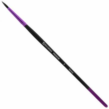 Кисть белка, круглая № 3, BRAUBERG PREMIUM, 200972 - Премиум Сервис