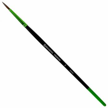 Кисть из ворса пони № 3, BRAUBERG PREMIUM, 200982 - Премиум Сервис