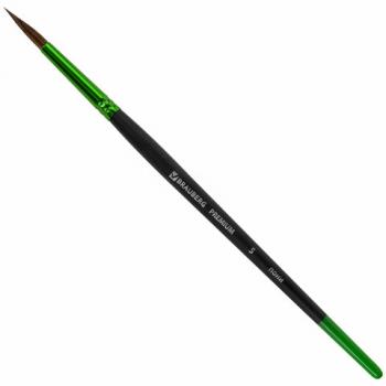 Кисть из ворса пони № 5, BRAUBERG PREMIUM, 200984 - Премиум Сервис