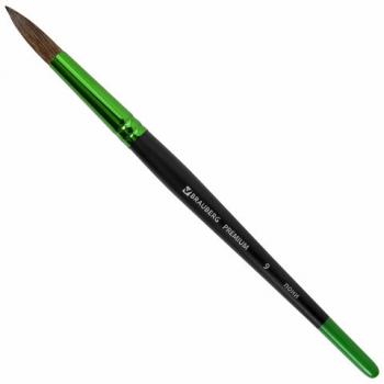Кисть из ворса пони № 9, BRAUBERG PREMIUM, 200988 - Премиум Сервис
