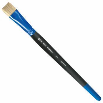 Кисть щетина, плоская № 24, BRAUBERG PREMIUM, 200999 - Премиум Сервис