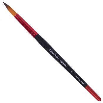 Кисть синтетика, круглая № 10, BRAUBERG PREMIUM, 201009 - Премиум Сервис