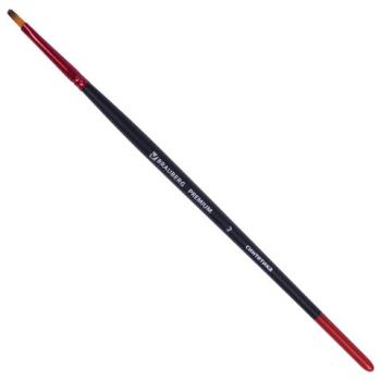Кисть синтетика, плоская № 2, BRAUBERG PREMIUM, 201011 - Премиум Сервис