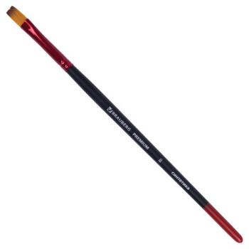 Кисть синтетика, плоская № 8, BRAUBERG PREMIUM, 201017 - Премиум Сервис