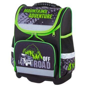 Ранец ЮНЛАНДИЯ WISE, 1 отделение, 3 кармана, устойчивое дно, "Offroad", 37х29х15 см, 228814 - Премиум Сервис