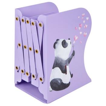 Подставка-держатель для книг и учебников BRAUBERG KIDS "Panda", раздвижная, металлическая, 238064 - Премиум Сервис