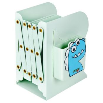 Подставка-держатель для книг и учебников BRAUBERG KIDS "Dino", с органайзером, раздвижная, металлическая, 238067 - Премиум Сервис
