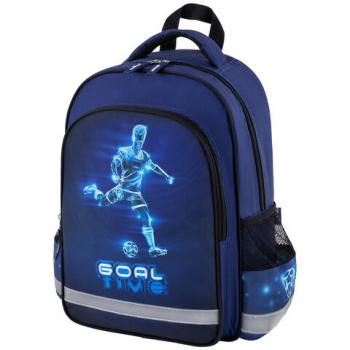 Рюкзак ПИФАГОР SCHOOL, 1 отделение, 3 кармана, "Goal", 38x28х14 см, 271411 - Премиум Сервис