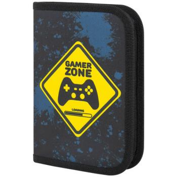 Пенал ПИФАГОР, 1 отделение, полиэстер, 19х13 см, "Game Zone", 271511 - Премиум Сервис