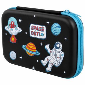 Пенал BRAUBERG KIDS большой удобный с откидной планкой, ЭВА, 22х15х4 см, "Открытый космос", 271556 - Премиум Сервис