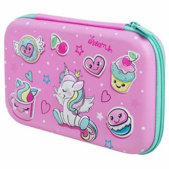 Пенал BRAUBERG KIDS большой удобный с откидной планкой, EVA, 22х15х4 см, "Unicorn dreams", 271557 - Премиум Сервис