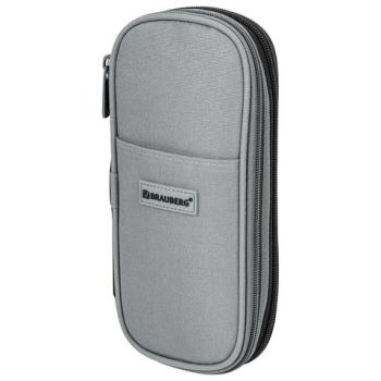 Пенал-трансформер BRAUBERG, полиэстер, 22х10х3 см, "Charcoal gray", 271561 - Премиум Сервис