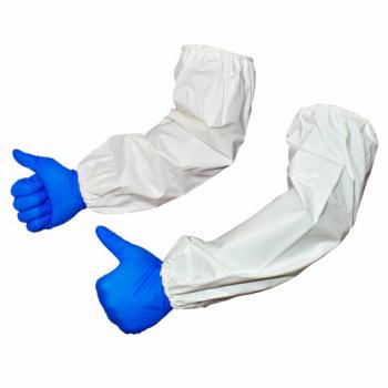 Нарукавники многоразовые защитные полиуретановые, РУКАС, 46х22 см, белые, НАР016 - Премиум Сервис