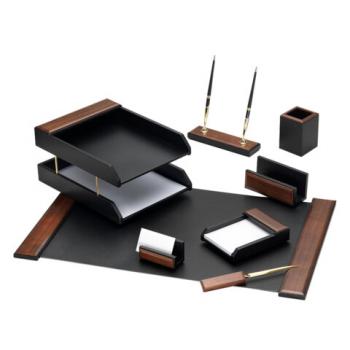 Набор настольный GALANT "Sirius" из дерева, 8 предметов, цвет "орех/чёрный", 238161 - Премиум Сервис