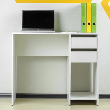 Стол письменный/компьютерный BRABIX "Scandi CD-017", 900х450х750мм, 2 ящика, белый, 641894, ЦБ013706-1 - Премиум Сервис