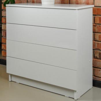 Комод BRABIX "Scandi CM-001", 750х330х730 мм, 4 ящика, ЛДСП, белый, 641900, ЦБ013659 -1 - Премиум Сервис