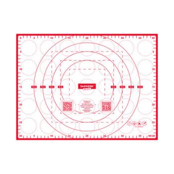 Коврик силиконовый для раскатки/запекания 30х40см, красный, DASWERK 608424 - Премиум Сервис