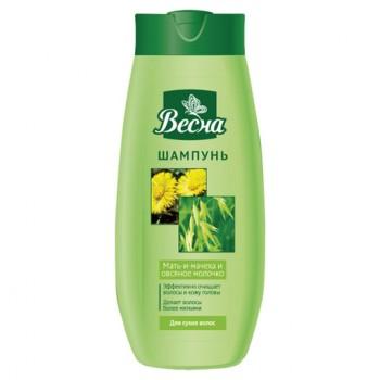 Шампунь 430 мл, ВЕСНА, для сухих волос, "Мать-и-мачеха и овсяное молочко", 7128 - Премиум Сервис