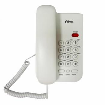 Телефон RITMIX RT-311 black, световая индикация звонка, тональный/импульсный режим, повтор, черный, 80002231 - Премиум Сервис