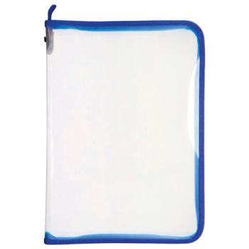 Папка для документов и тетрадей на молнии пластиковая BRAUBERG А4, 325*230мм, прозрач - Премиум Сервис