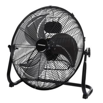 Вентилятор напольный ПОВЫШЕННОЙ МОЩНОСТИ SONNEN FE-45A, d=45см, 120Вт, 3 скорости, черный, 455734 - Премиум Сервис