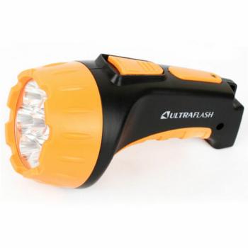 Фонарь аккумуляторный ULTRAFLASH 7хLED, 2 режима, выдвижная вилка, заряд от сети, LED3807 - Премиум Сервис