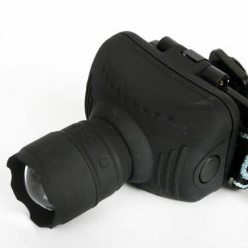 Фонарь налобный ULTRAFLASH 1Вт LED, ZOOM, 3 режима, питание 3хААА(не в комплекте), LED5354 - Премиум Сервис