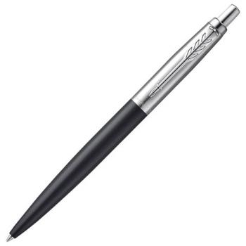 Ручка шариковая PARKER "Jotter XL", УТОЛЩЕННЫЙ корпус, черный матовый лак, детали из нержавеющей стали, синяя, 2068358 - Премиум Сервис