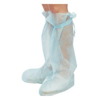 Бахилы стерильные из спанбонда высокие с завязками, 25г/м2, одна пара в индивидуальной упаковке - Премиум Сервис