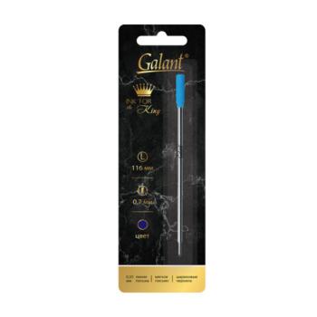 Стержень шариковый тип CROSS, СИНИЙ, пишущий узел 0,7 мм, металл, 116 мм, блистер, GALANT, 170385 - Премиум Сервис