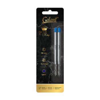 Стержень шариковый тип PARKER, СИНИЕ, КОМПЛЕКТ 2 ШТ, пишущий узел 0,7 мм, блистер, GALANT, 170387 - Премиум Сервис