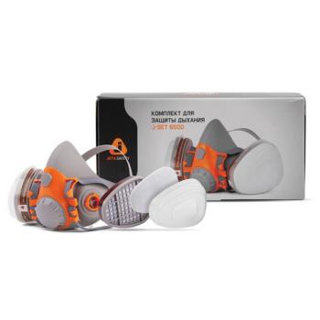 Комплект защитный Jeta Safety 6500 (перчатки, полумаска, фильтр, предфильтр, держатель), размер М, J-SET6500-M - Премиум Сервис