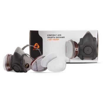 Комплект защитный Jeta Safety 5500P (перчатки, полумаска, фильтр, предфильтр, держатель), размер L, J-SET5500P-L - Премиум Сервис