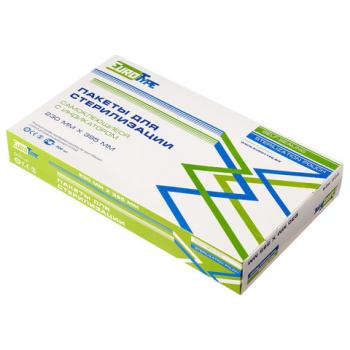 Пакет комбинированный самоклеящийся 230х395мм EUROTYPE 200 шт, для ПАРОВОЙ/ГАЗОВОЙ стерилизации - Премиум Сервис