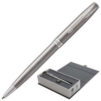 Ручка шариковая PARKER "Sonnet Core Stainless Steel CT", корпус серебристый, палладиевые детали, черная, 1931512 - Премиум Сервис