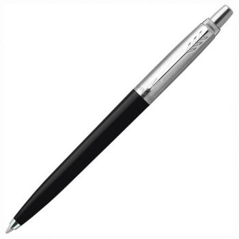 Ручка шариковая PARKER "Jotter Orig Black", корпус черный, детали нержавеющая сталь, синяя, RG0033010 - Премиум Сервис
