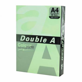 Бумага цветная DOUBLE A, А4, 80г/м2, 500 л, пастель, зеленая, ш/к 29047 - Премиум Сервис
