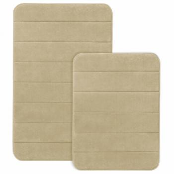 Комплект ковриков MEMORY EFFECT для ванной 50*80см и туалета 40*60см бежевый LAIMA HOME, 608447 - Премиум Сервис