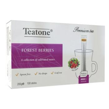 Чай в стиках TEATONE, со вкусом лесных ягод, 100 стиков по 2г, ш/к 81163, 1257 - Премиум Сервис