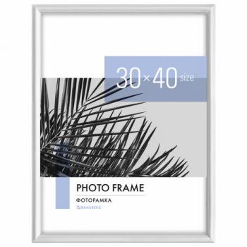 Рамка 30*40см небьющаяся, багет 17,5 мм, пластик, BRAUBERG "Colorful", белая, 391242 - Премиум Сервис