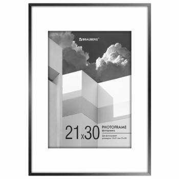 Рамка "Minimal Art" 21х30 см, багет 5 мм, акриловый экран, черная, BRAUBERG ULTRA, ко, 391280 - Премиум Сервис
