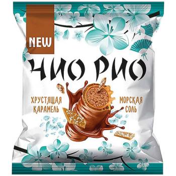 Конфеты шоколадные ЧИО РИО с хрустящей карамелью и морской солью, 500 г, пакет, КНК945 - Премиум Сервис