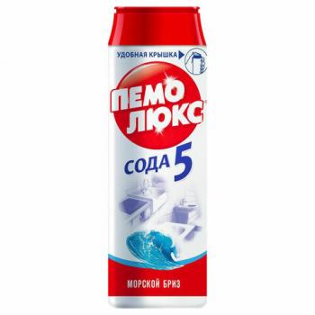 Чистящее средство 480г ПЕМОЛЮКС Сода-5 "Морской бриз", порошок, ш/к 80814 - Премиум Сервис