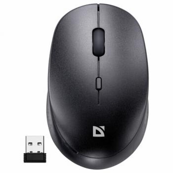 Мышь беспроводная DEFENDER Auris MB-027, USB, 3 кнопки+1 колесо-кнопка, оптическая, ч, 52027 - Премиум Сервис